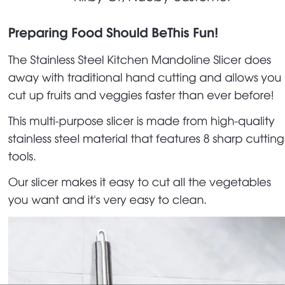 Stainless Steel Kitchen Mandoline Slicer - Picture 5 of 5